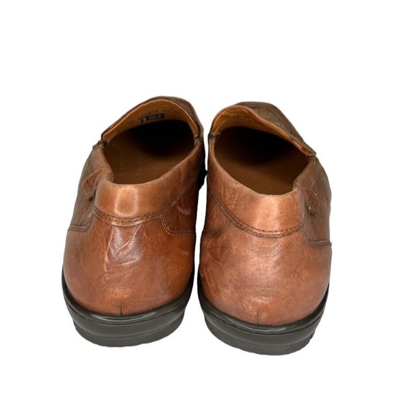 Ecco Brown Leather Woven Slip‎ On Dress Shoes Men’s Size 44 US 10-10.5 main image 7